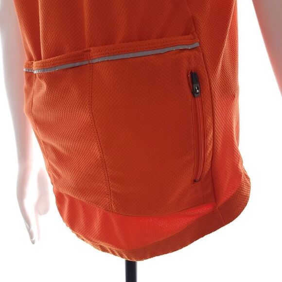 Nike Fit Dry Zip Closure Solid Orange Cycling Tank Top Womens Size M 8-10 - Picture 11 of 16